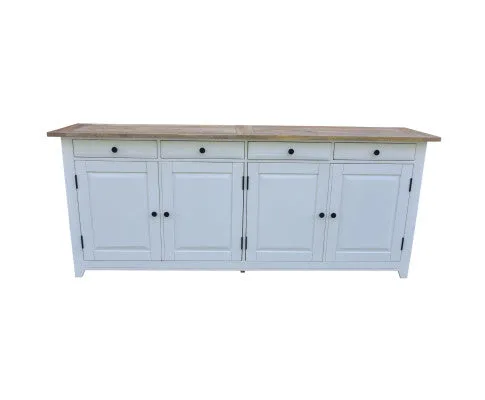 Lavasa Buffet Table 208cm 4 Doors Drawers Solid Mango Wood Farmhouse Furniture