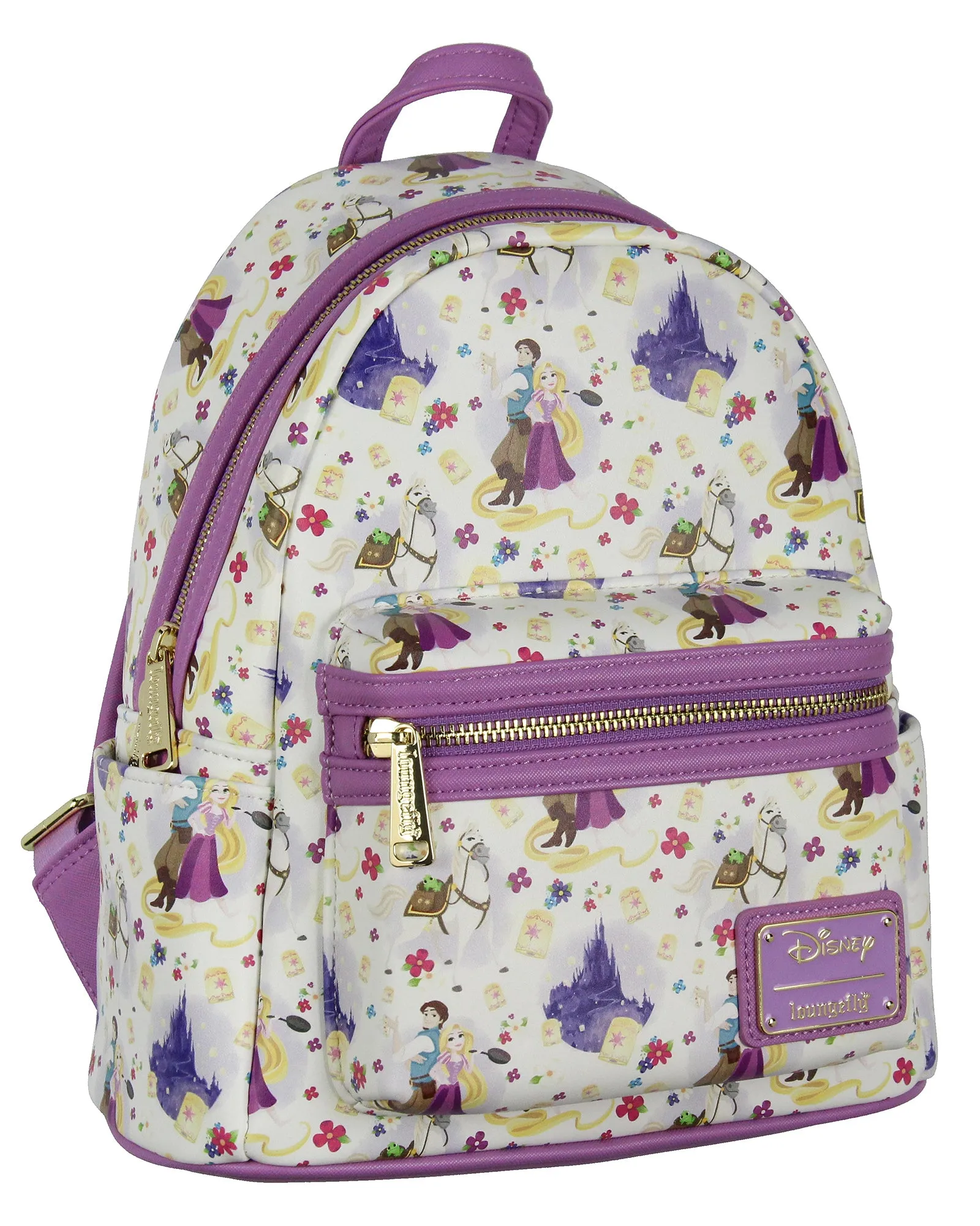 Loungefly Disney Tangled Rapunzel Flynn Ryder And Maximus Mini Backpack