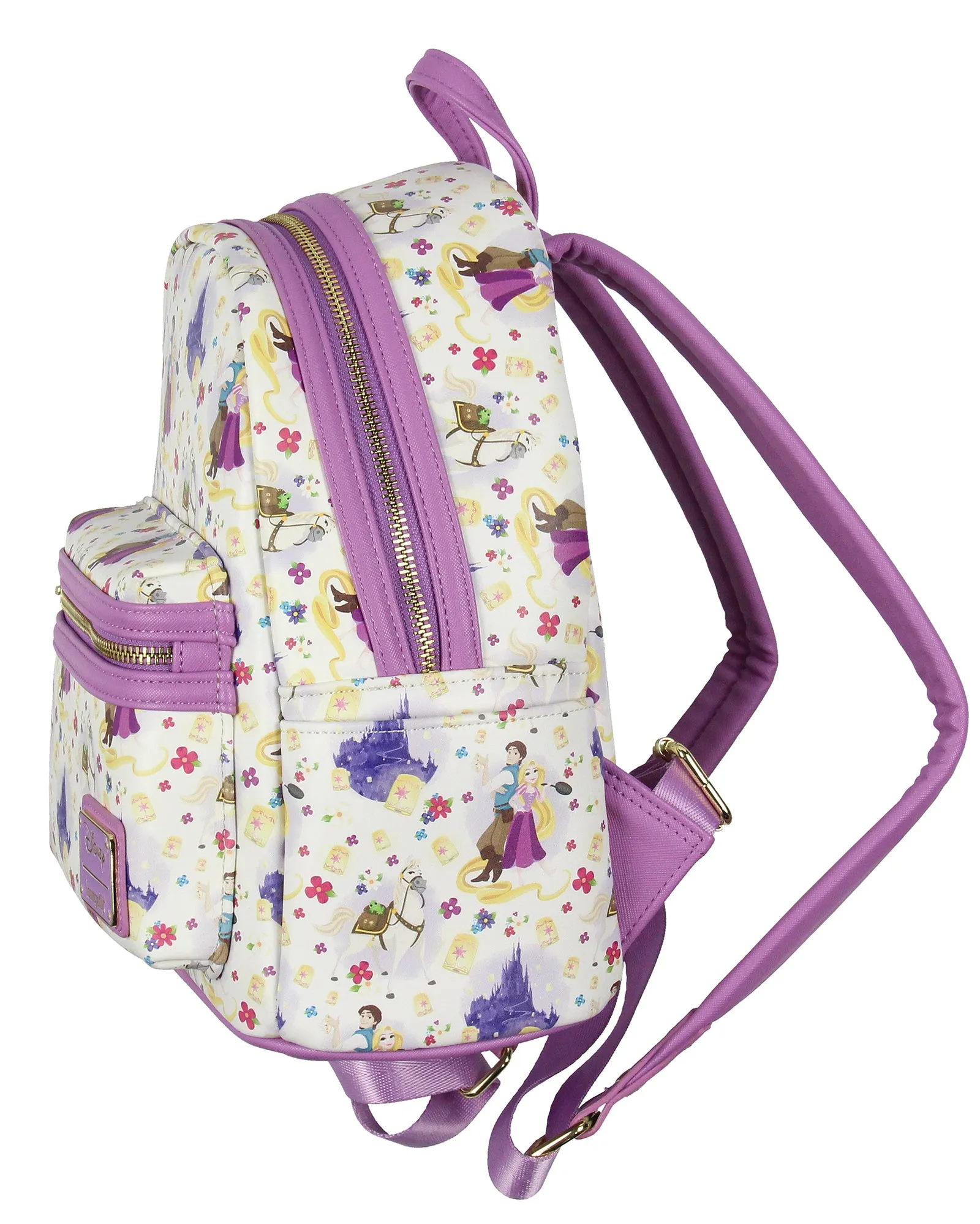 Loungefly Disney Tangled Rapunzel Flynn Ryder And Maximus Mini Backpack