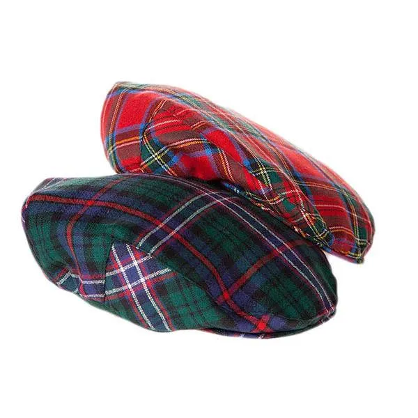 Menzies Green Modern Tartan Sports Cap