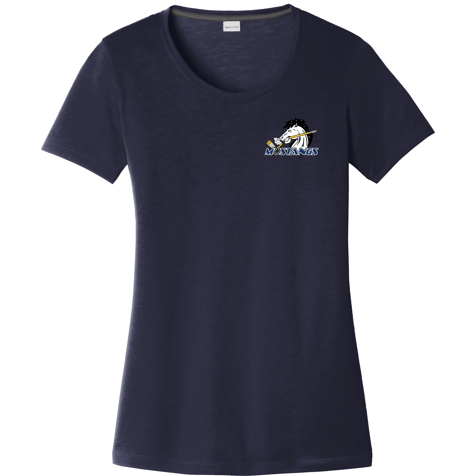 Mid-State Mustangs Ladies PosiCharge Competitor Cotton Touch Scoop Neck Tee