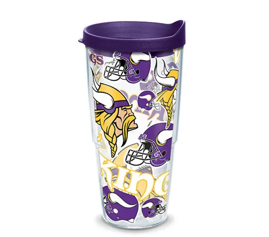 Minnesota Vikings - All Over Wrap Plastic Tumbler