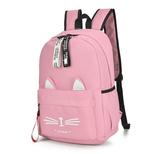 Nylon School Backpack