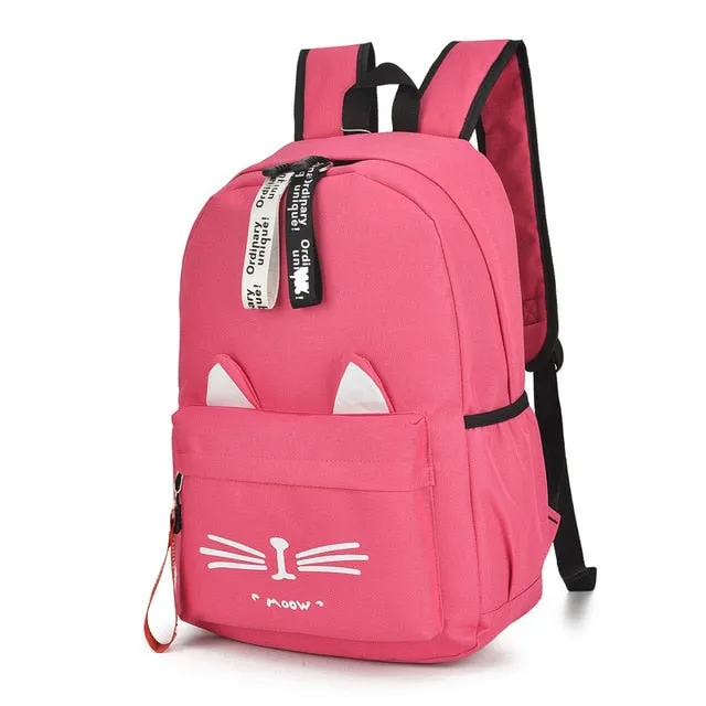 Nylon School Backpack