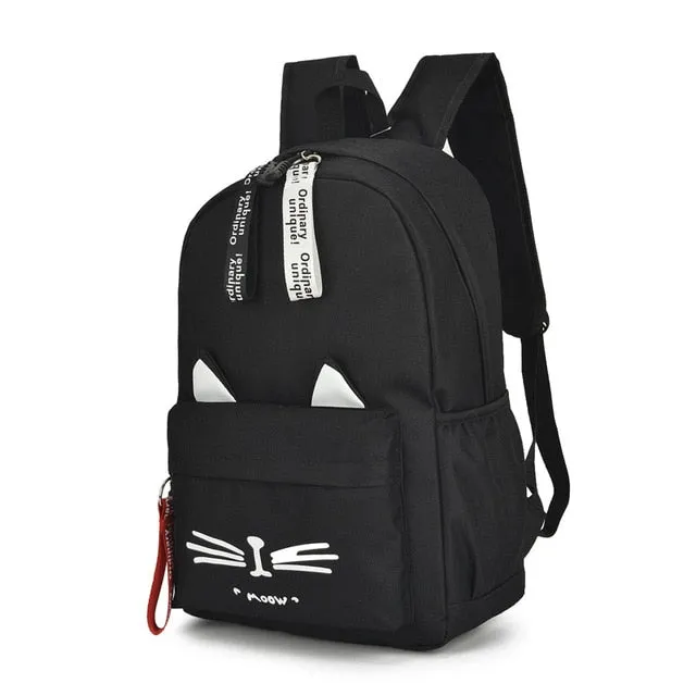 Nylon School Backpack