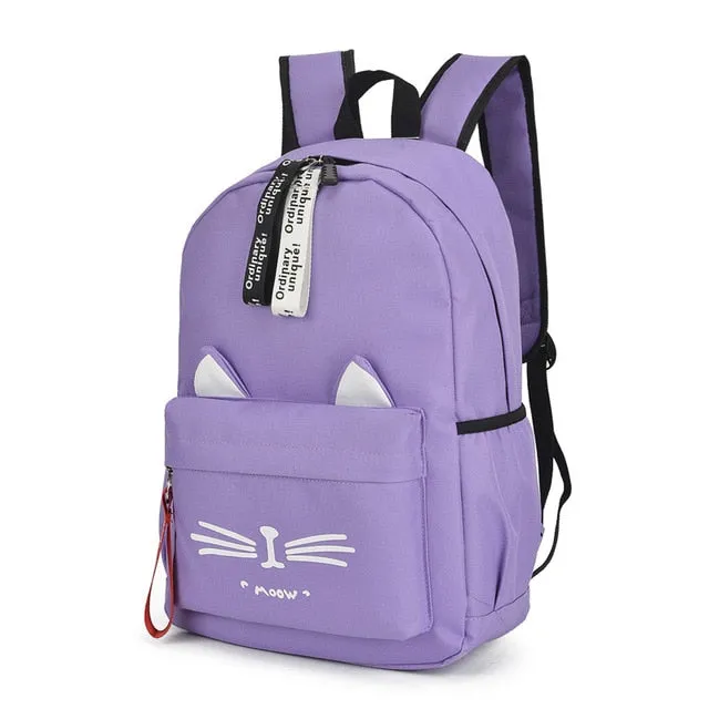 Nylon School Backpack