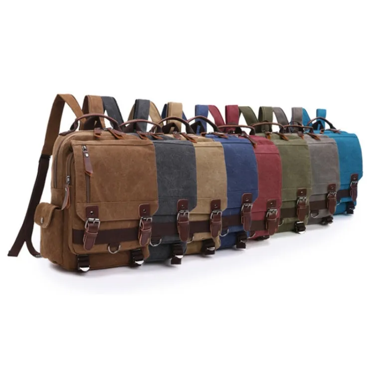 Outdoor Travel Messenger Canvas Chest Bag, Color: Green Backpack