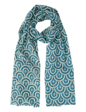 Peacock Teal Scarf