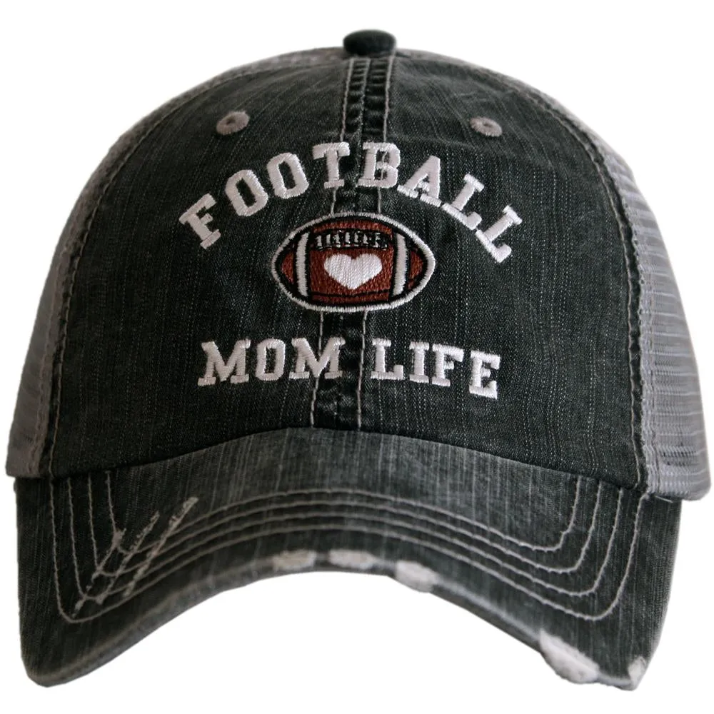 Personalized football hats Football mom Embroidered womens trucker caps