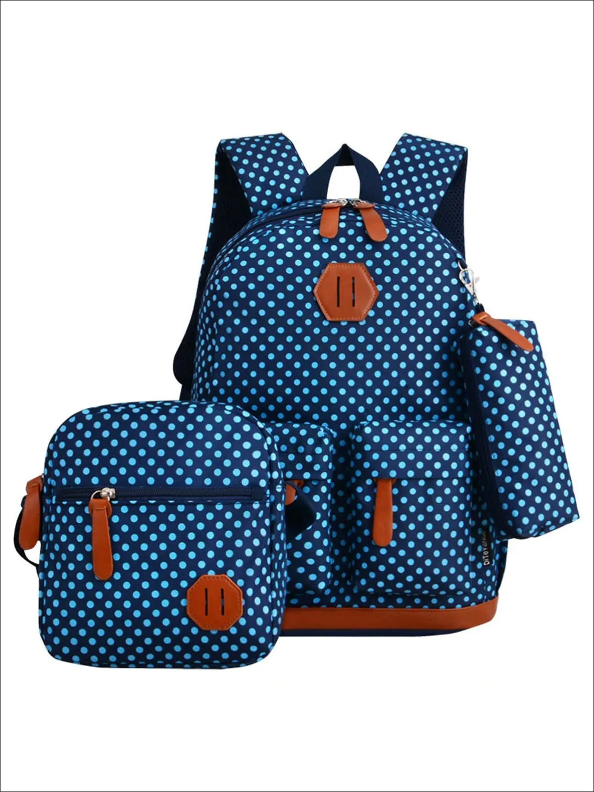 Polka Dot Prep 3pc Backpack Set