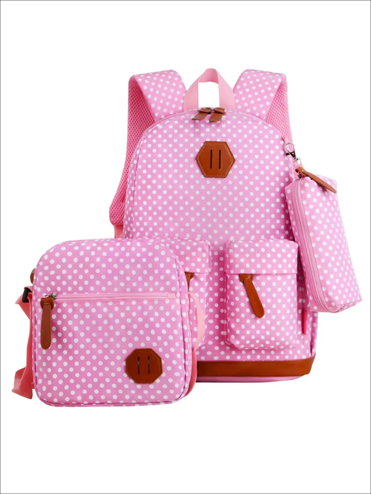 Polka Dot Prep 3pc Backpack Set