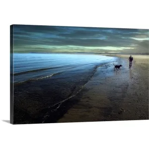 "A walk on the beach" Canvas Wall Art