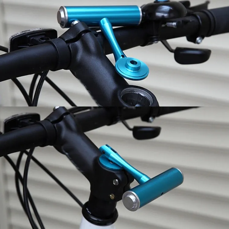 Road Bike T-Handle Mountain Bike Aluminum Alloy Extension Frame Lamp Clip Fixing Seat Extension Frame(Blue)