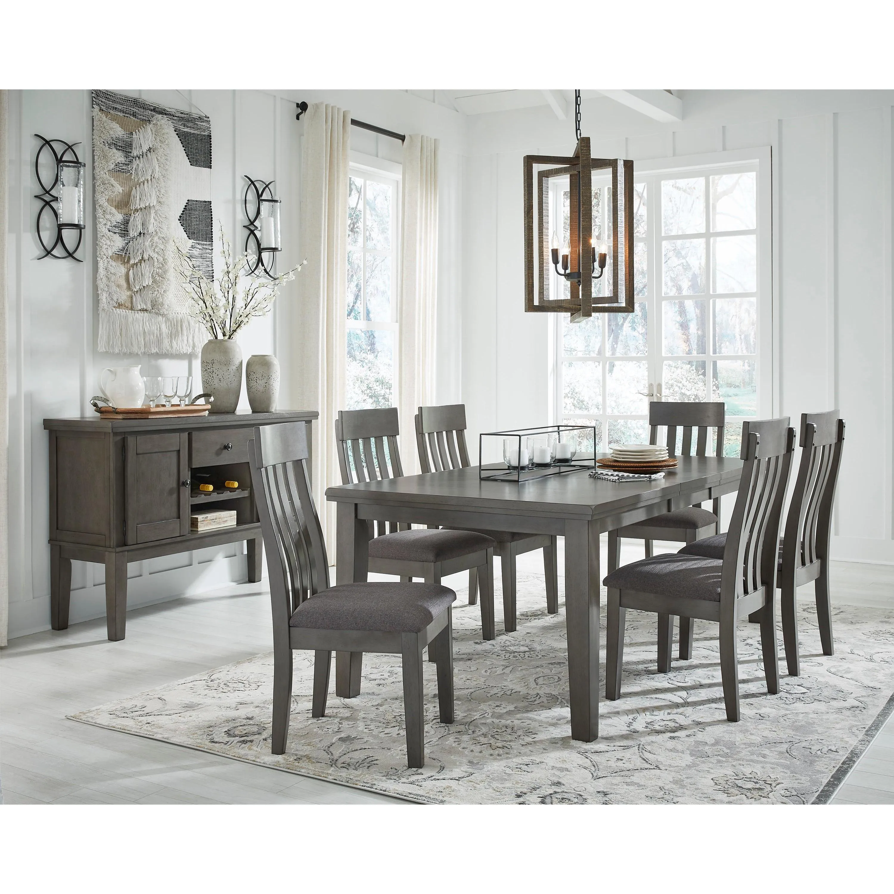 Signature Design by Ashley Hallanden D589D6 7 pc Dining Set