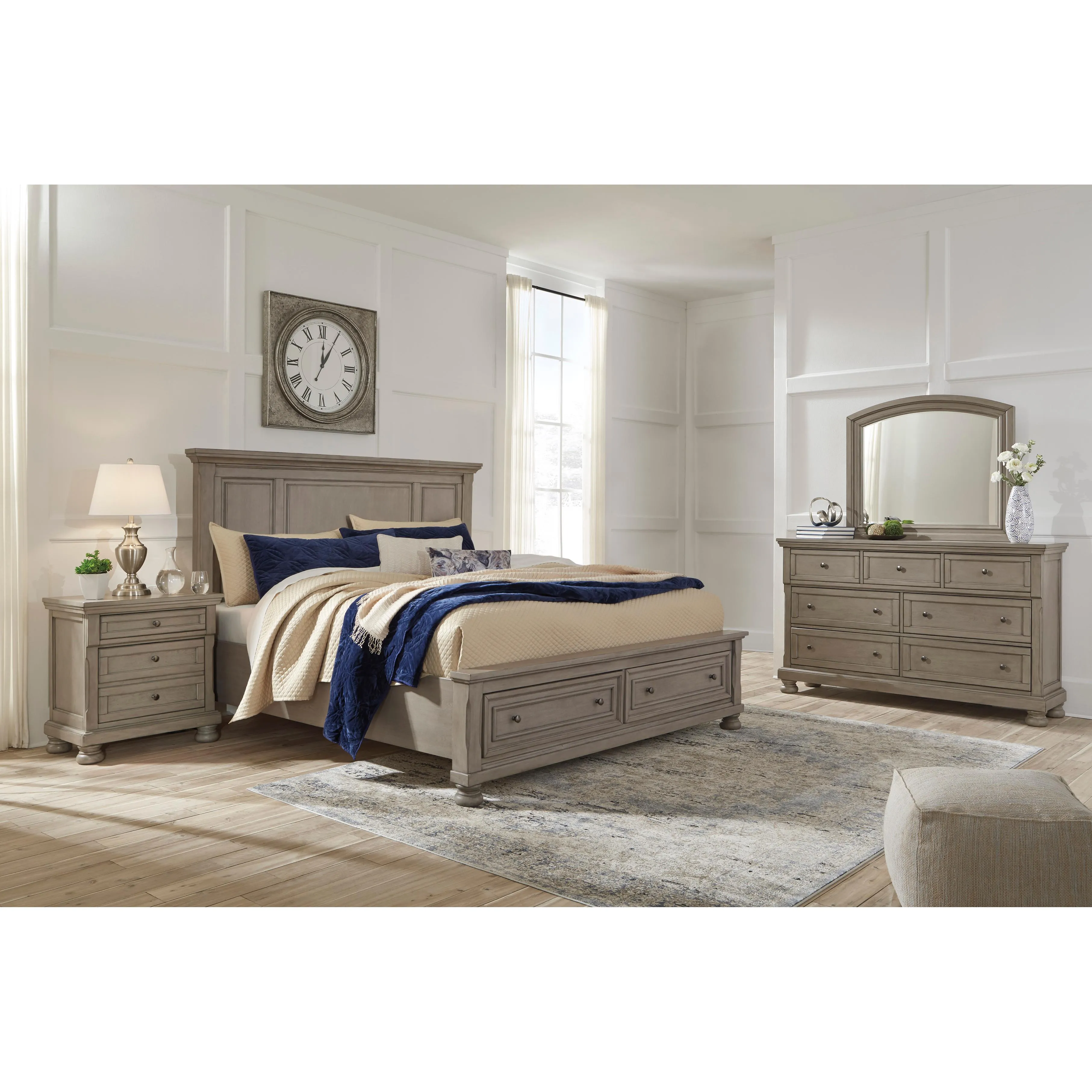 Signature Design by Ashley Lettner California King Panel Bed with Storage B733-58/B733-76/B733-95