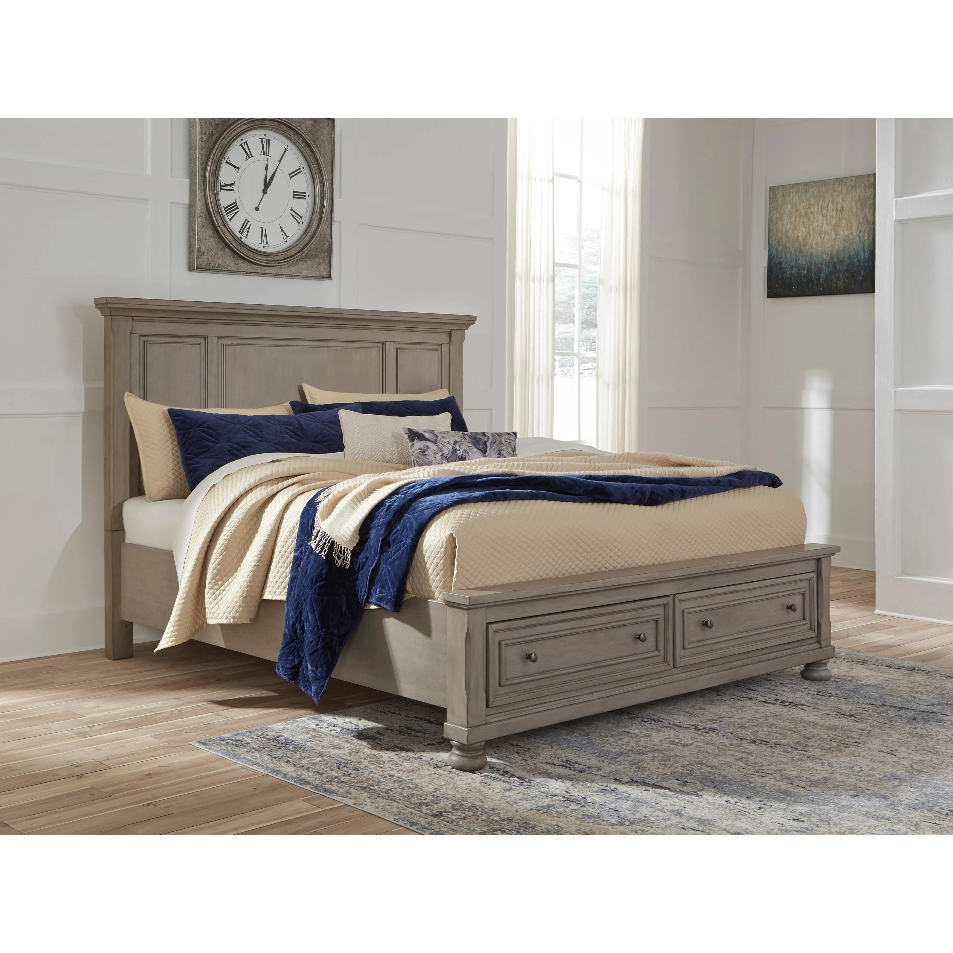 Signature Design by Ashley Lettner California King Panel Bed with Storage B733-58/B733-76/B733-95