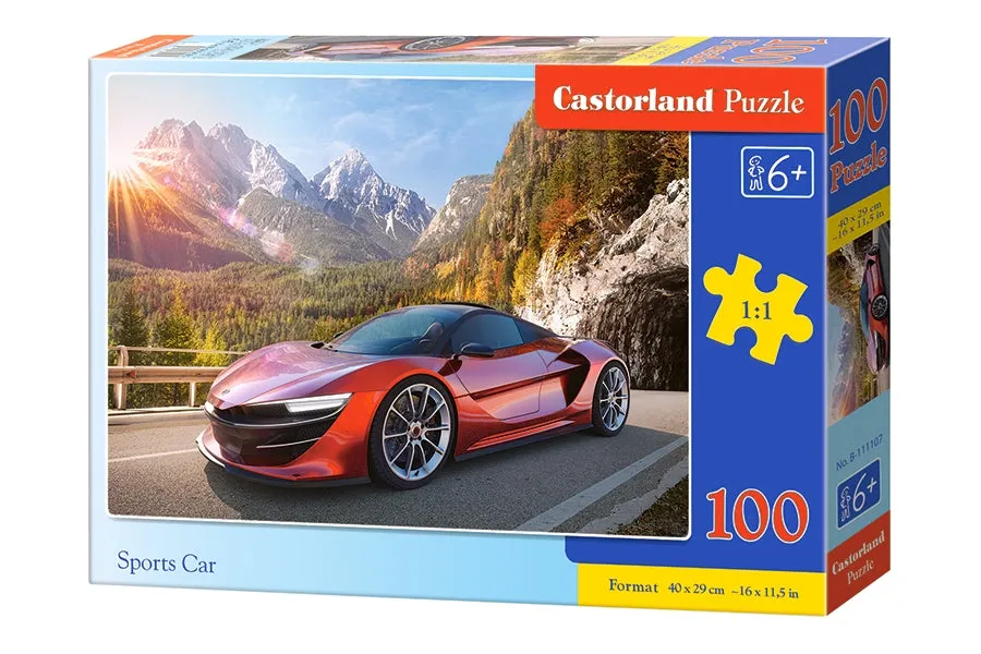 Sports Car, 100 piece premium puzzle by Casterland