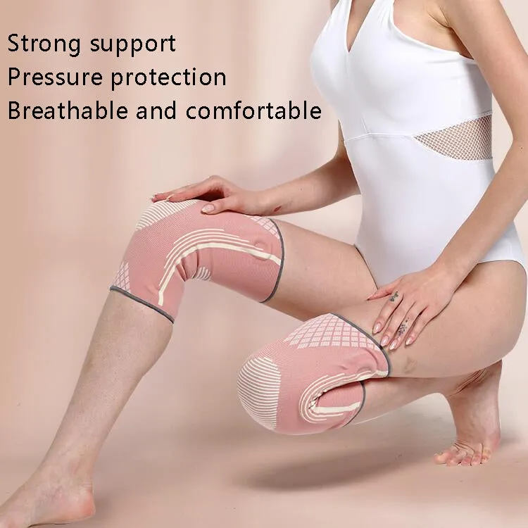 Sports Knee Pads Training Running Knee Thin Protective Cover, Specification: M(Light Gray Silicone Non-slip)