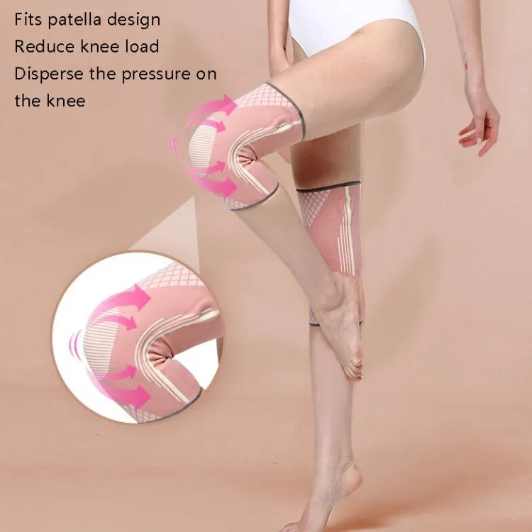 Sports Knee Pads Training Running Knee Thin Protective Cover, Specification: M(Light Gray Silicone Non-slip)