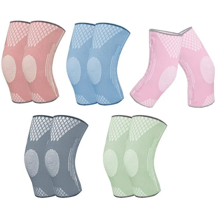 Sports Knee Pads Training Running Knee Thin Protective Cover, Specification: M(Light Gray Silicone Non-slip)