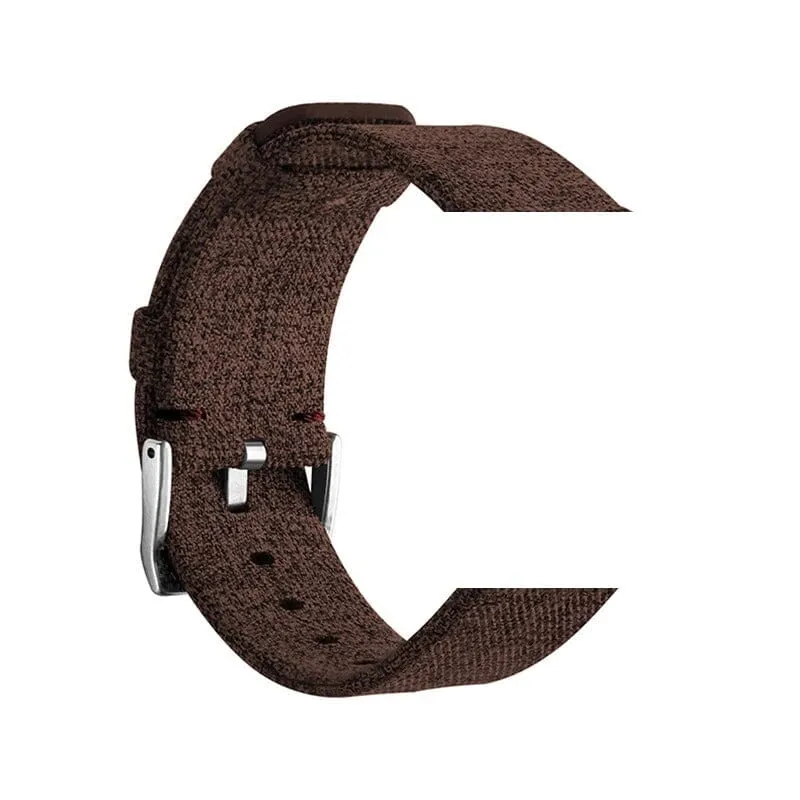 Stylish Canvas Watch Straps Compatible with Garmin Vivomove HR & HR Sports