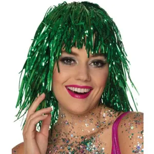 Tinsel Wig - Green