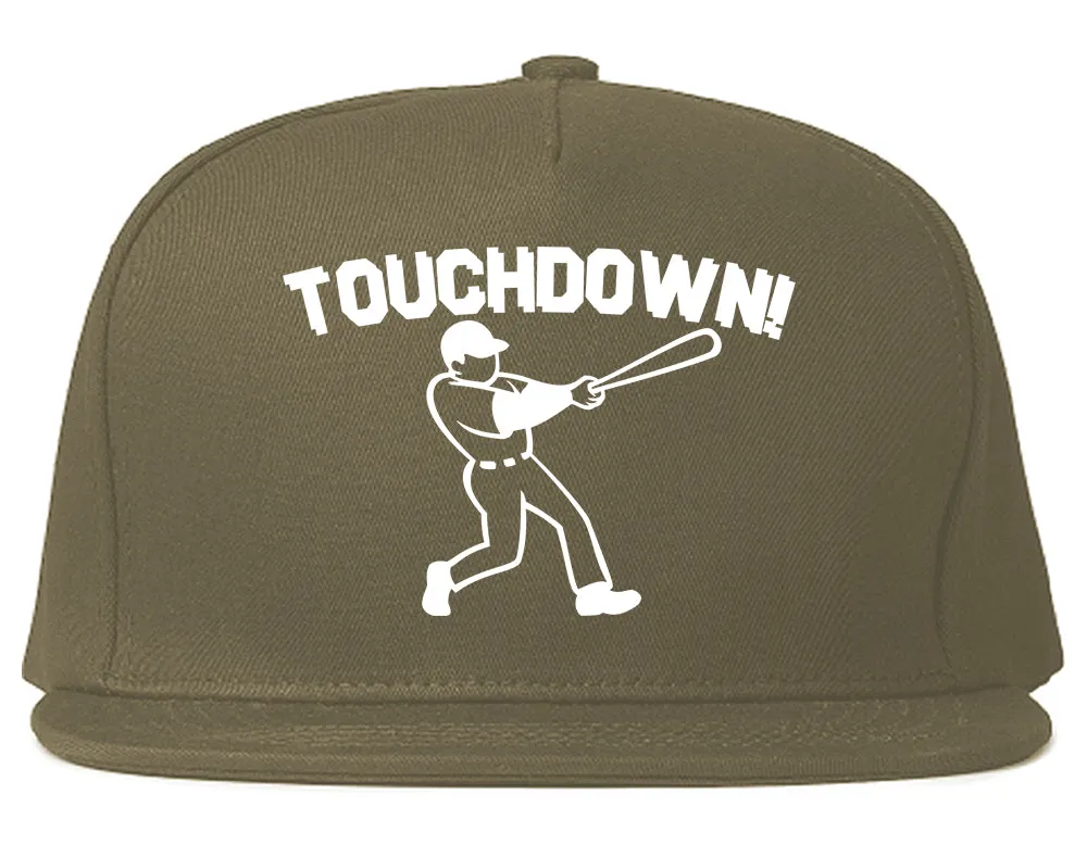 Touchdown Baseball Meme Mens Snapback Hat