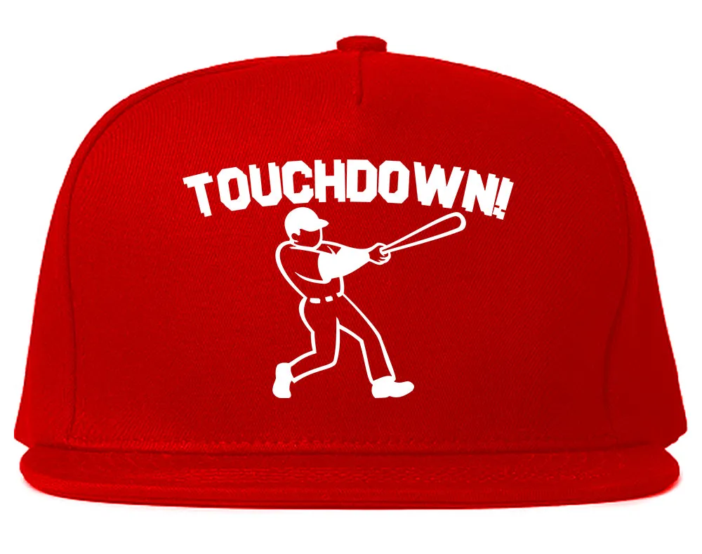 Touchdown Baseball Meme Mens Snapback Hat