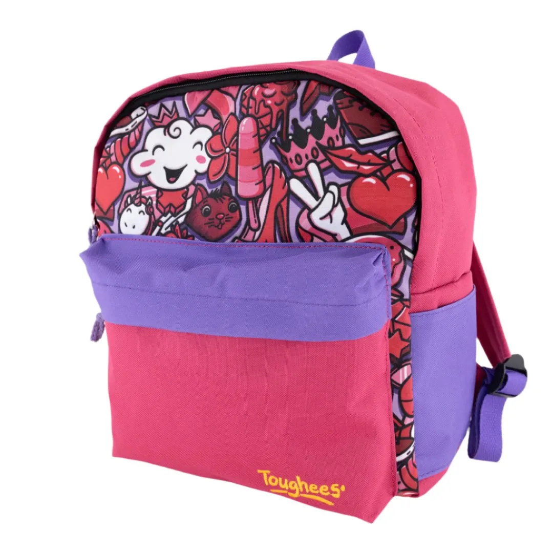 Toughees Sublimated Pink/Purple Kids Backpack