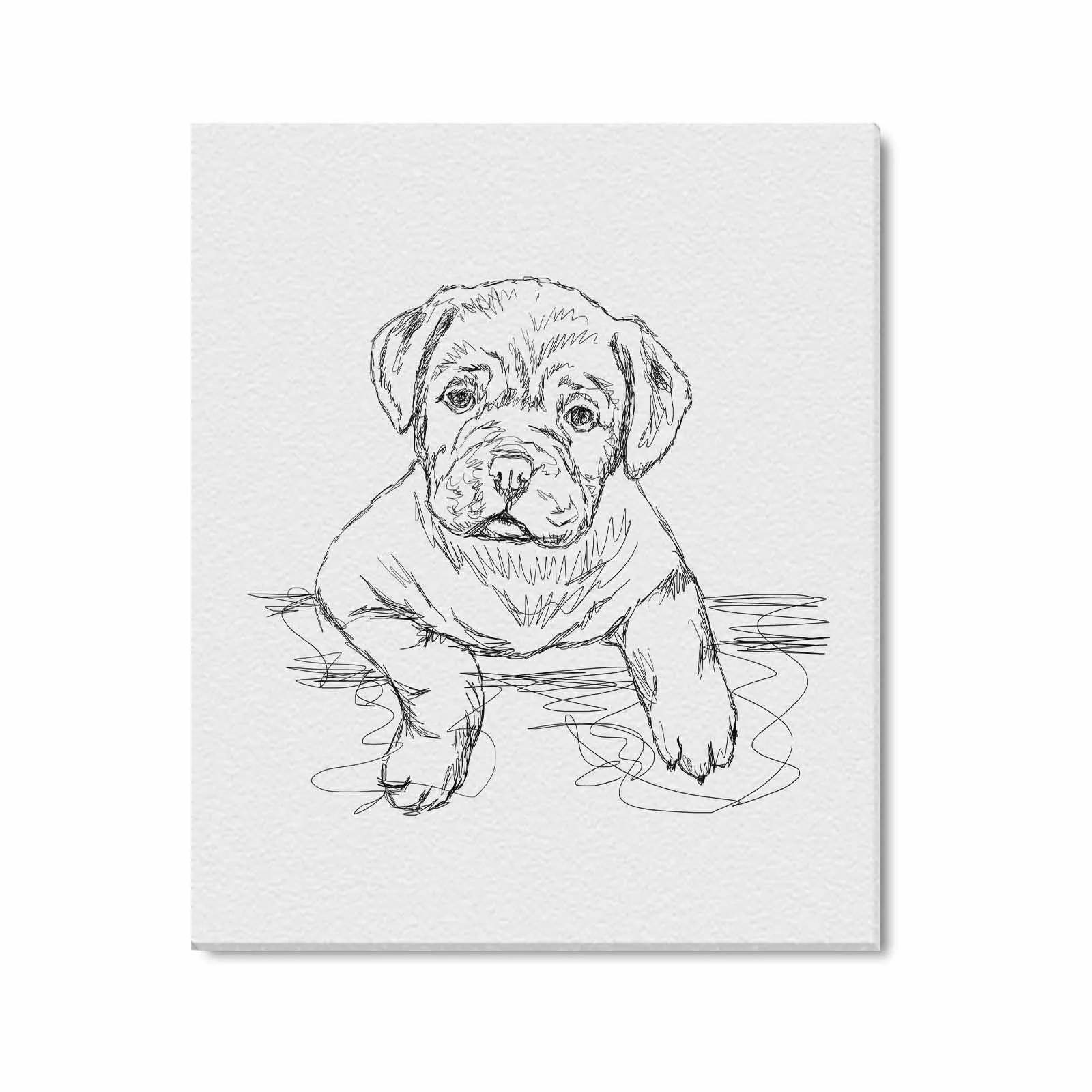 Uniquely You Wall Art / Cute Dog  Frame Canvas Print 20"x24"