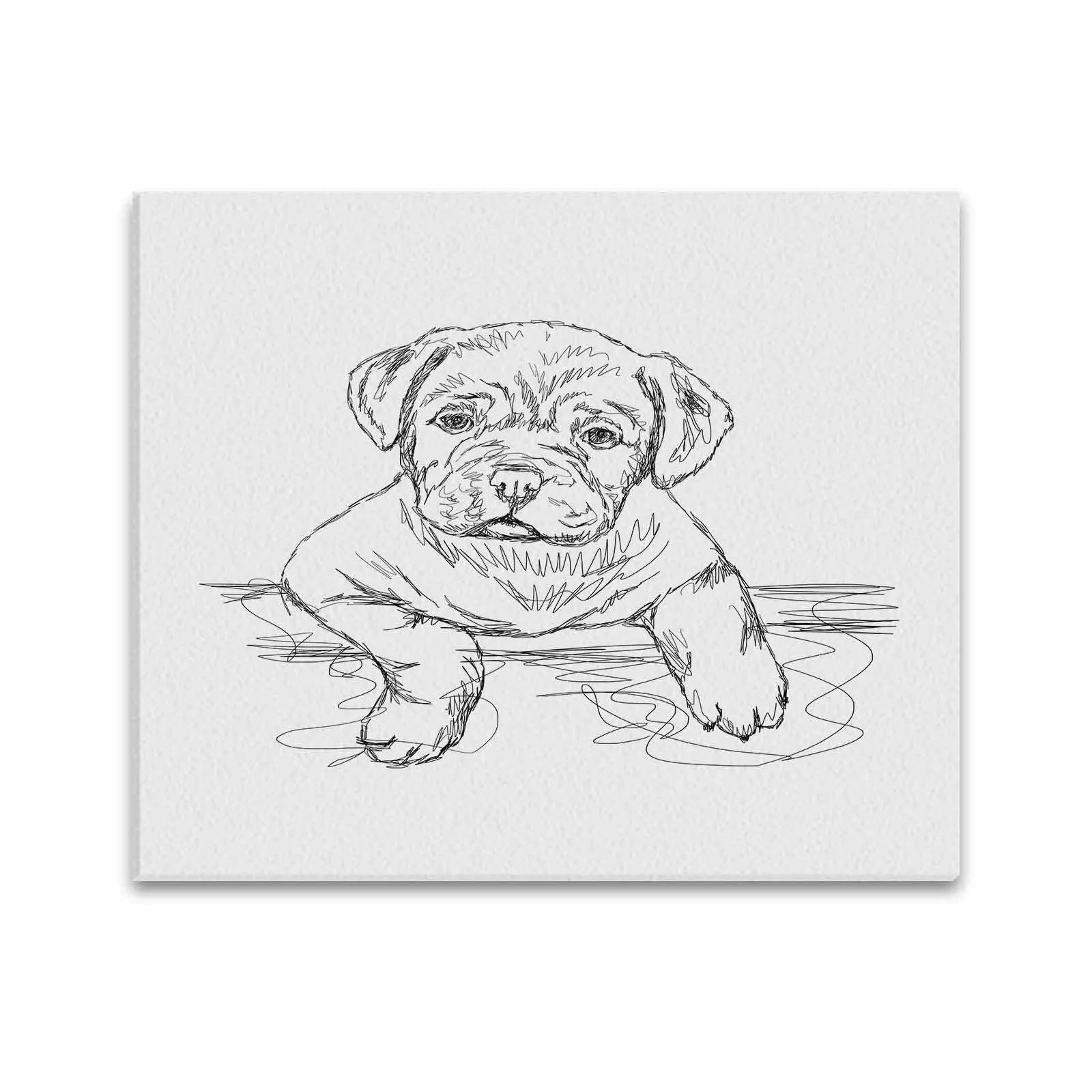 Uniquely You Wall Art / Cute Dog  Frame Canvas Print 20"x24"