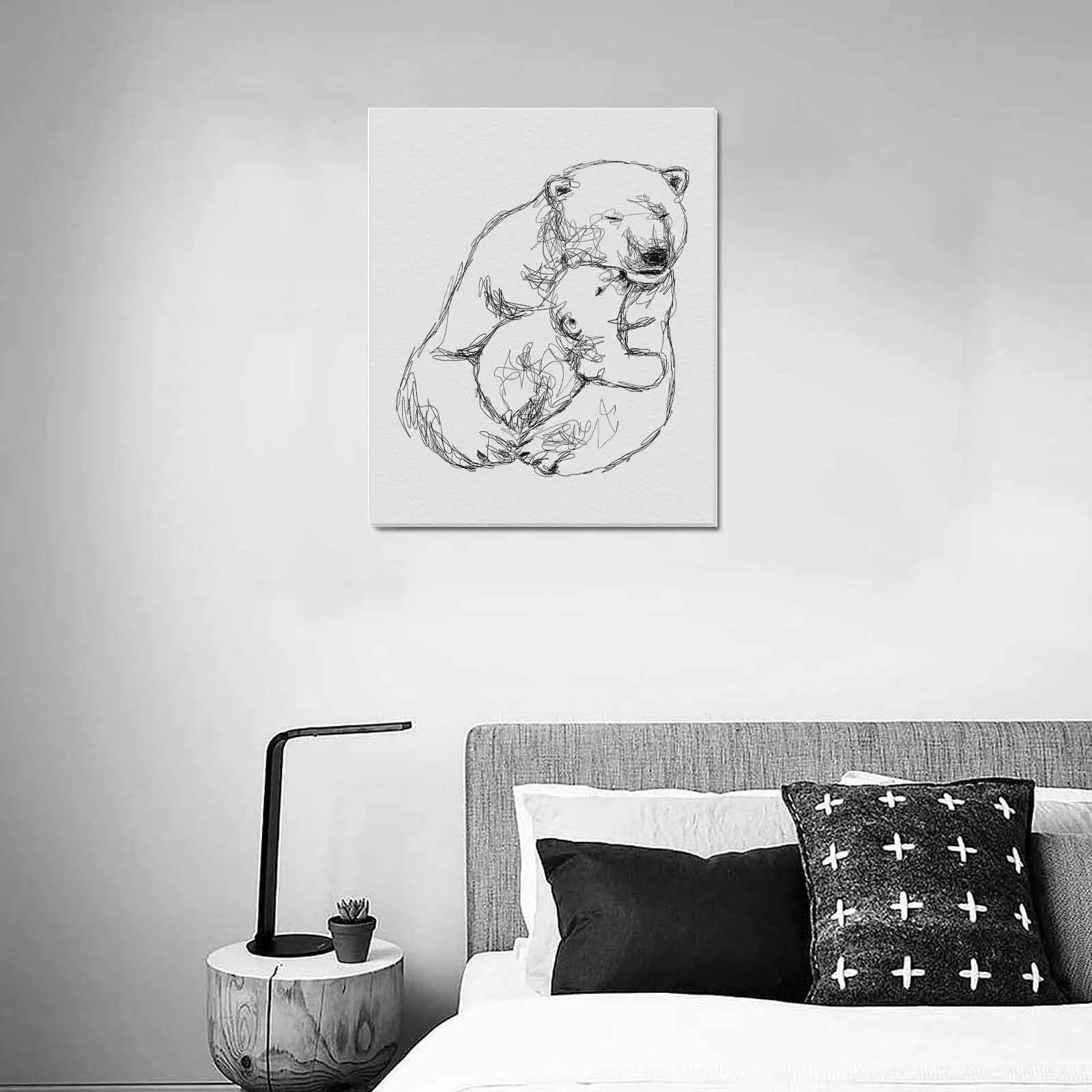 Uniquely You Wall Art / Mama Bear  Frame Canvas Print 20"x24"