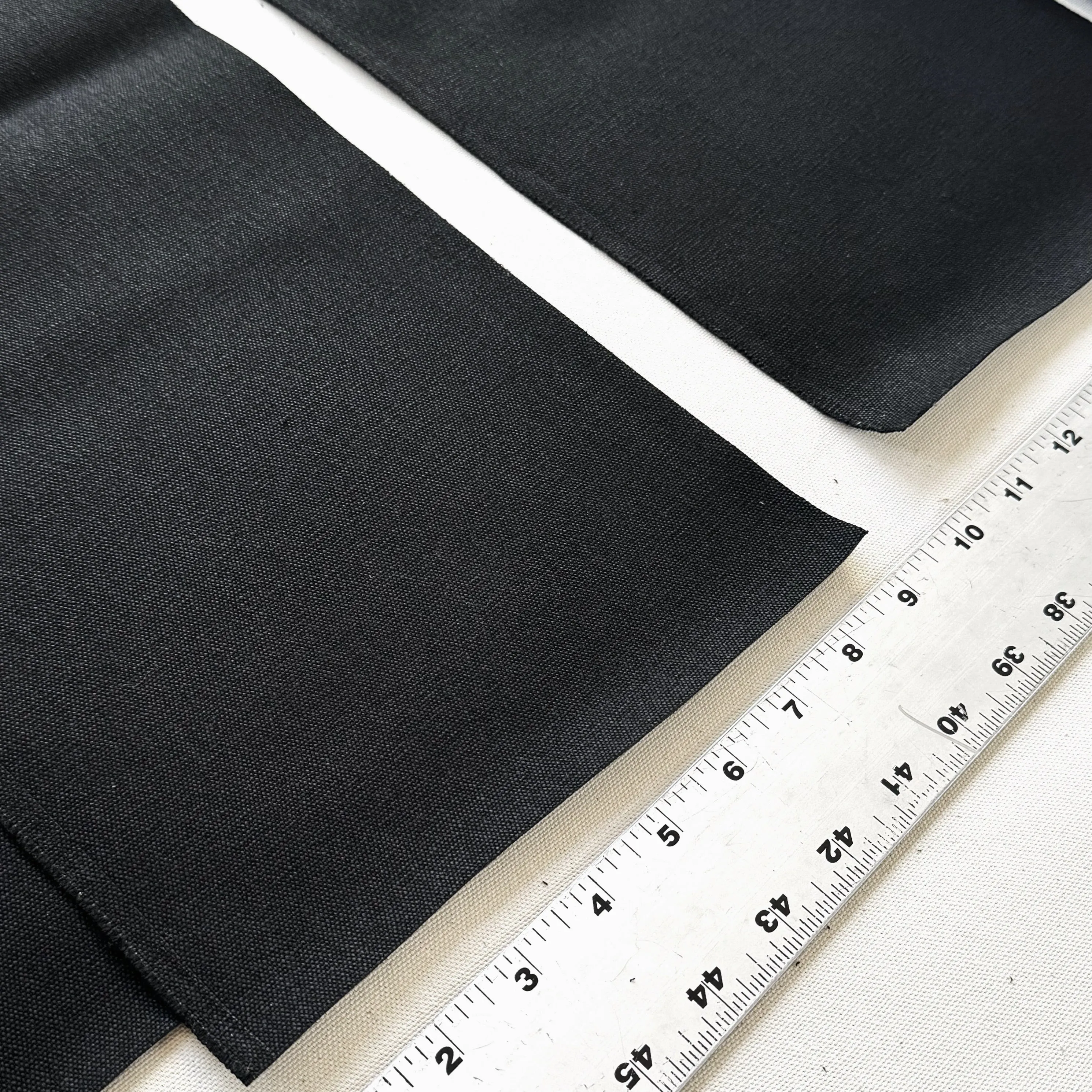 Waxed Canvas Scrap: Black (Lot 10)