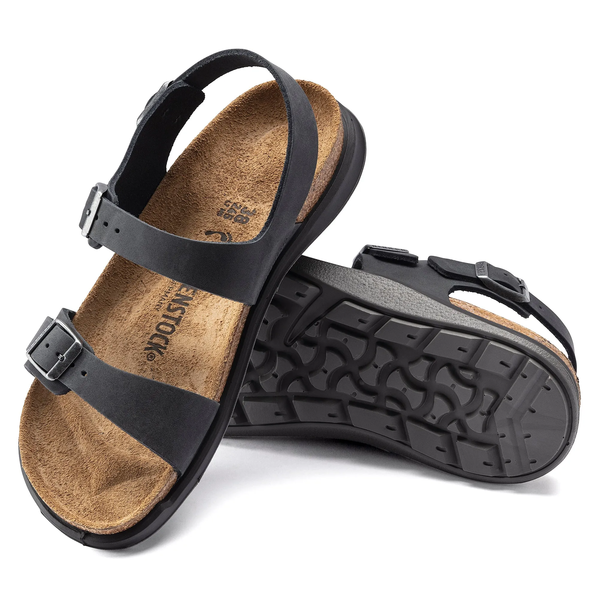 Women's Birkenstock Sonora Oiled Leather Color: Black (MEDIUM/NARROW WIDTH)