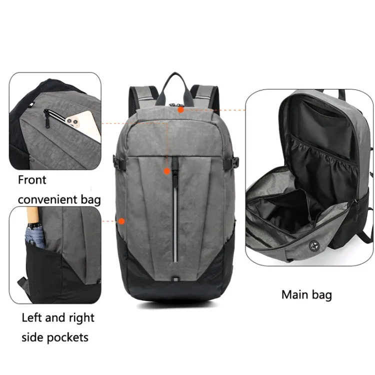 Y-1821 Multifunctional Travel Waterproof Sports Backpack Outdoor Hiking Wear-Resistant Backpack(Black)