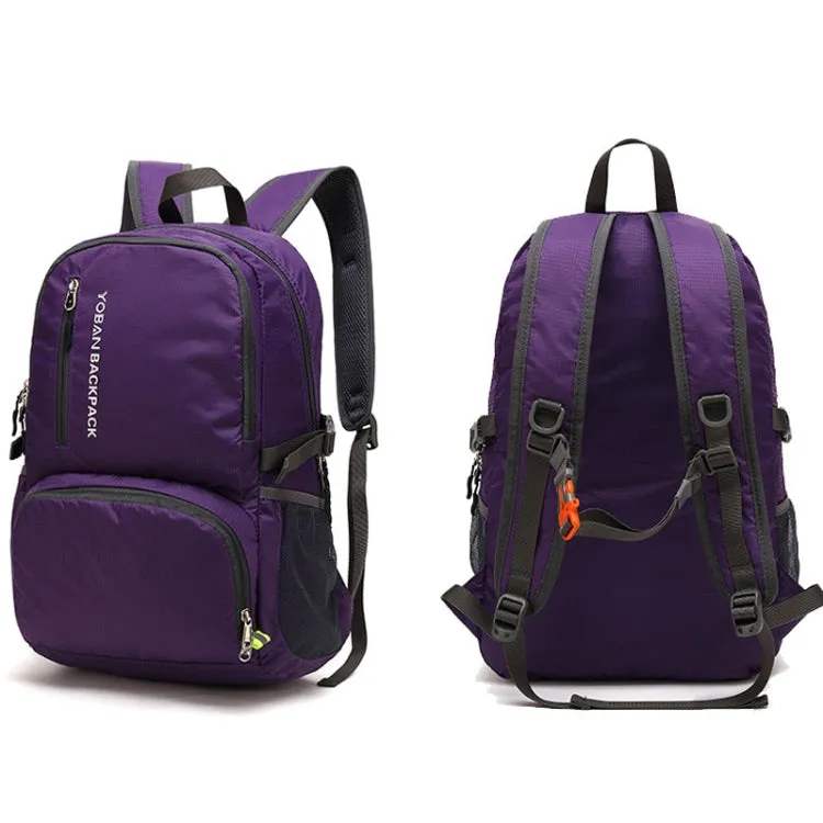 YOBAN Y-1448 Lightweight Outdoor Sports Folding Backpack Waterproof Cycling Hiking Camping Travel Backpack(Purple)