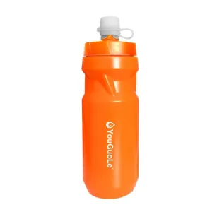 YouGuoLe 600ml PP5 Plastic Outdoor Bicycle Cycling Fitness Squeeze Water Cup(Orange)